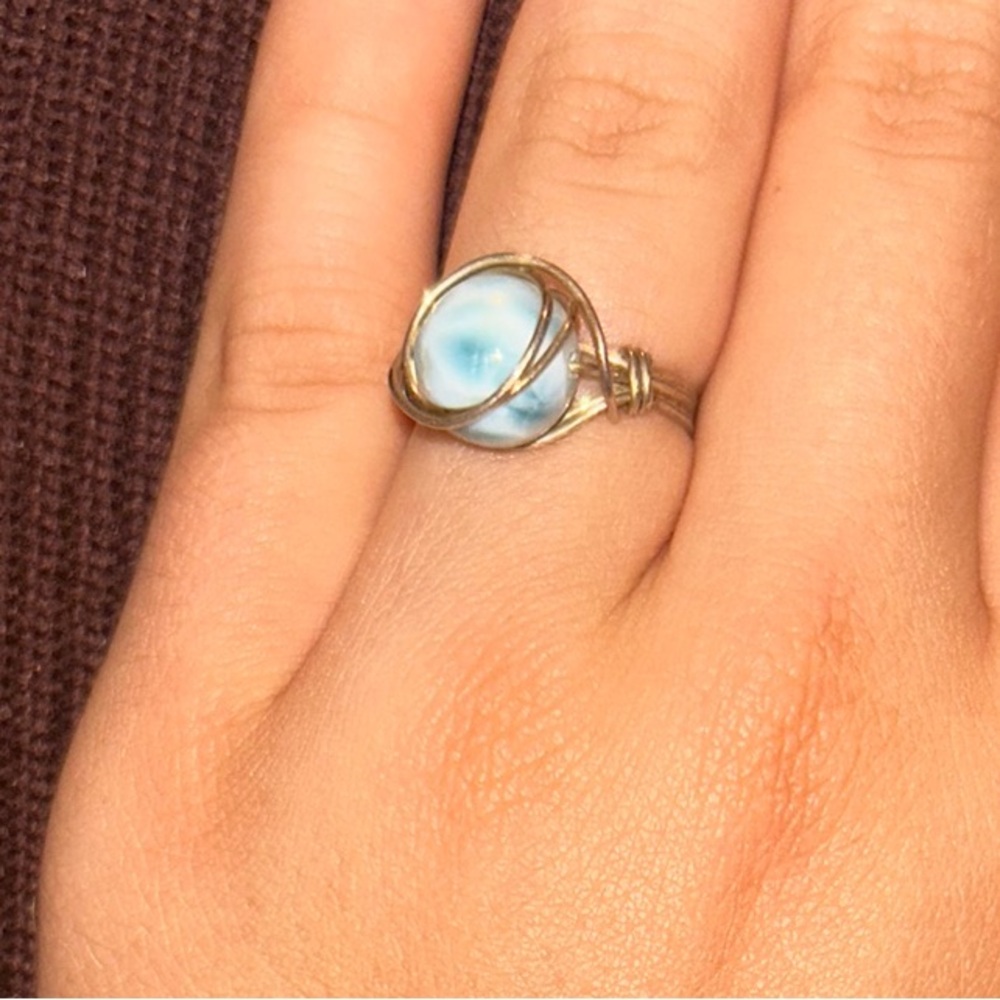 Elegant Blue Stone Ring